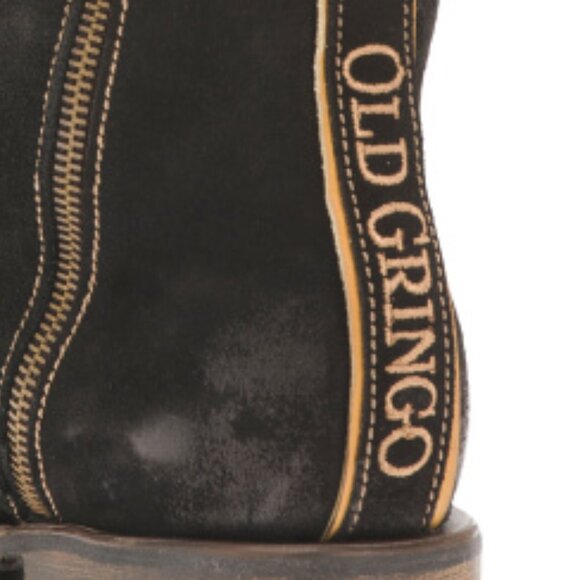 new YIPPEE KI YAY BY OLD GRINGO distressed LEATHER Tribeca Studded BRANDED boots - Picture 4 of 4